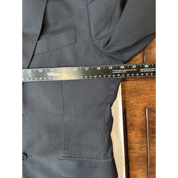 John Varvatos Navy Blue Men's Size‎ 40S Blazer Sportcoat Wool - Picture 8 of 11